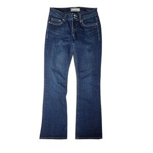 Vigoss‎ Bootcut Jeans Women 3 Top Stitch Flap pockets Fade Classic Trendy